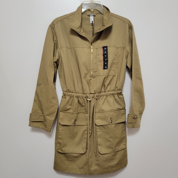Nwt Future Collective Tan Utility Dress - Picture 2 of 4